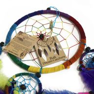 Bali Dreamcatchers - Small Heart - Turq/Pink/Purp