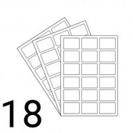 Brown Kraft - 18UP Round Corner A4 Laser Label 63.5x46.6mm