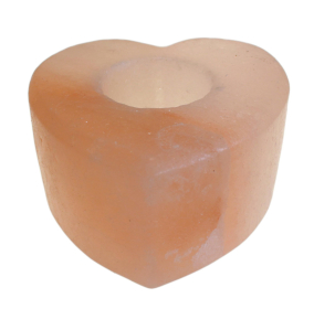 Salt Candle Holder - Med Heart