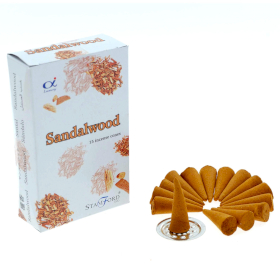 12x Stamford Sandalwood Incense Cones