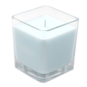 Blue Powdered Glass Soy Candle