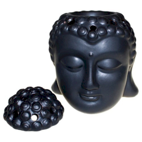 4x Buddha Head Oil Burner - Black