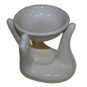 4x Helping Hand Oil Burner - White