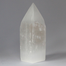 Selenite Pencil Point Tower - 15 cm