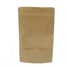 50x Pack of Kraft Window Bag 16 x24 cm