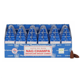 6x Satya Backflow Dhoop Cones - Nag Champa (24pcs)