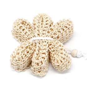 6x Sisal Sponge and Scrub - Exfoliating Star