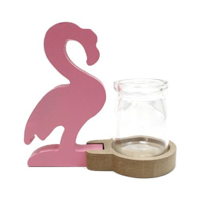 Hydroponic Home Décor - Pink Flamingo Pot