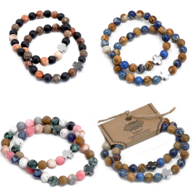 Starter Pack of 40 sets of 2 Gemstones Frendship Bracelets