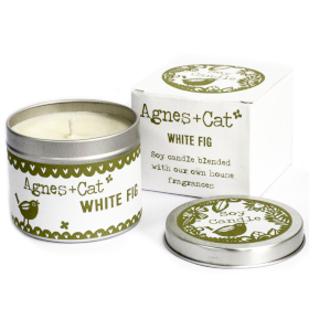 200g Gift Boxed Soy Wax Tin Candle - White Fig