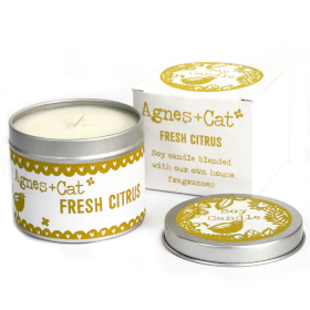 200g Gift Boxed Soy Wax Tin Candle - Citrus