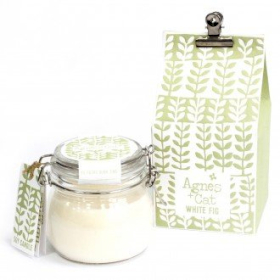 400g Gift Boxed Soy Wax Kilner Jar Candle - White Fig