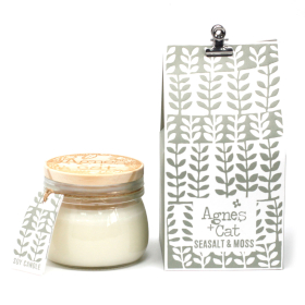 180g Gift Boxed Soy Wax Kilner Jar Candle - Seasalt and Moss