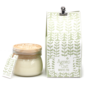 180ml Gift Boxed Soy Wax Kilner Jar Candle - White Fig