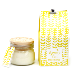 180ml Gift Boxed Soy Wax Kilner Jar Candle - Citrus