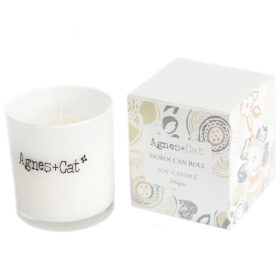 200g Gift Boxed Soy Wax Votive Candle - Moroccan Roll