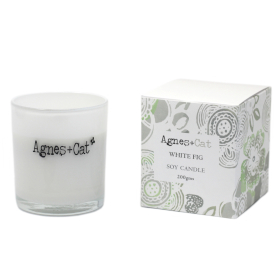 200g Gift Boxed Soy Wax Votive Candle - White Fig