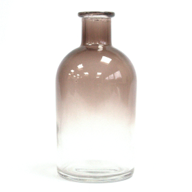 6x 250 ml Round Antique Reed Diffuser Bottle - Charcoal (caps sold separately)