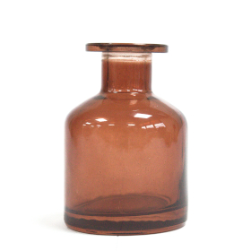6x 140 ml Round Alchemist Reed Diffuser Bottle - Brown (caps sold separately)