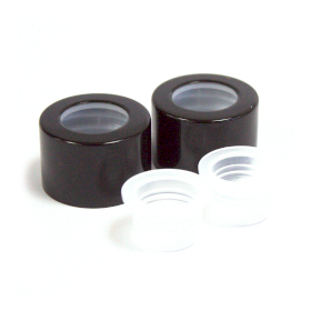 50x Black Bottle Screw Cap and Lid – 22 mm Internal Thread, 12 mm Inner Seal