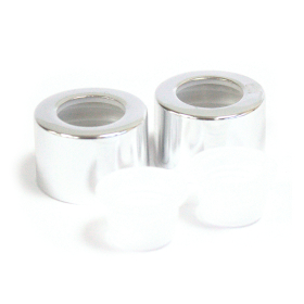 50x Silver Bottle Screw Cap and Lid – 22 mm Internal Thread, 12 mm Inner Seal