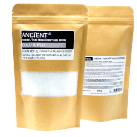 5x Aromatherapy Bath Potion in Kraft Bag 350g - Cold & Flu