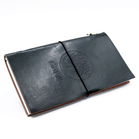 Handmade Leather Journal - Tree of Life - Green 22x12x1.5 cm (80 pages)