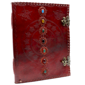 Huge 7 Chakra Leather Book - 25x32.5 cm (200 pages)