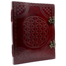 Huge Flower of Life Leather Book 25x32.5 cm (200 pages)