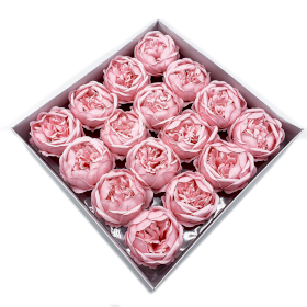 16x Craft Soap Flower - Ext Large Peony - Pink