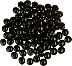 Pack of 5kg Glass Pebbles - just black
