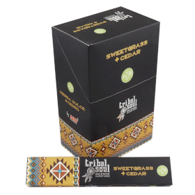 12x Tribal Soul Incense - Sweet Grass + Cedar