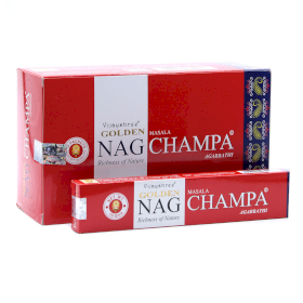 12x 15g Golden Nag - Champa Incense