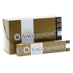 12x 15g Golden Nag - Chandan Incense