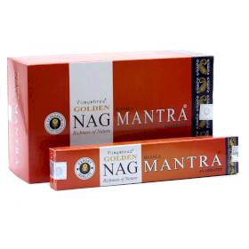12x 15g Golden Nag - Mantra Incense