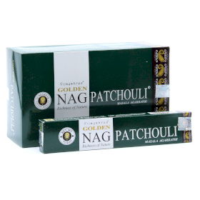 12x 15g Golden Nag - Patchouli Incense