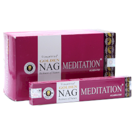 12x 15g Golden Nag - Meditation Incense