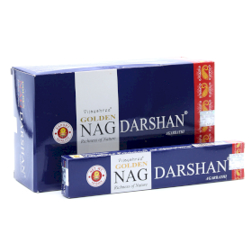 12x 15g Golden Nag - Darshan Incense