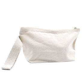 6x Natural Cotton Toiletry Bag 10 oz - Hand Holder