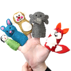 36x Felt Finger Puppet - Assorted