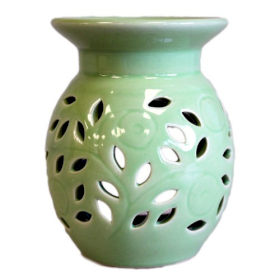 3x Floral Oil Burner - Lime