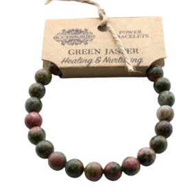 4x Power Bracelet - Green Jasper