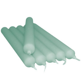 100x Smaragd Dinner Candle