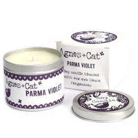 200g Gift Boxed Soy Wax Tin Candle - Parma Violet