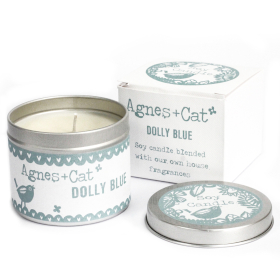 6x Tin Candle - Dolly Blue