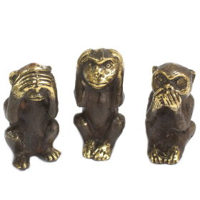 Set of 3 - See No Evil etc - Monkeys