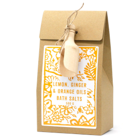 3x Himalayan Bath Salt 500g - Lemon, Ginger & Orange