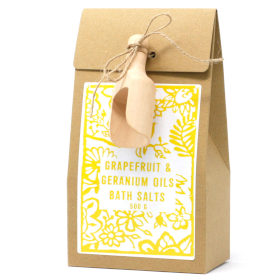 3x Grapefruit & Geranium Bath Salts 500g