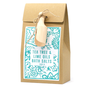 3x Himalayan Bath Salt 500g - Tea Tree & Lime