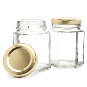 12x Jam Jar - Six Sides & Lid